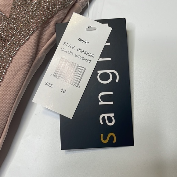 NWT Sangria Floor Length Gown- Size 16 - Picture 4 of 5